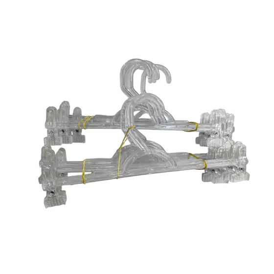 Cabide Com Presilha Transparente com 10 Unidades