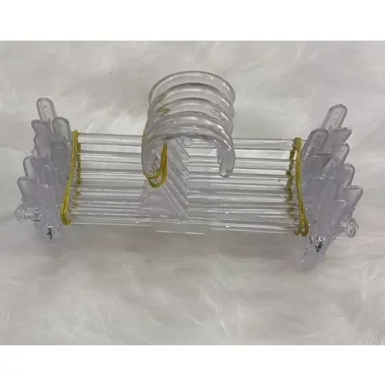 Cabide Presilha Infantil Transparente Kit Com 250 Unidades
