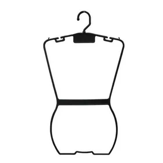 Cabide Silhueta Infantil Preto Kit Com 10 Unidades