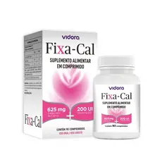 Fixa-cal Cálcio com Vitamina D Carbonato de Cálcio Suplemento Ossos e Dentes