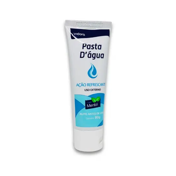 Pasta D'água Óxido de Zinco com Aloe Vera Secativo Antisséptico Cicatrizante Espinha Pós-Depilação 80g Vidora