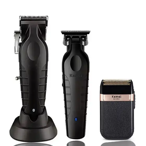 PRO Máquinas Profissionais Kemei Original KM-2296 Corte, KM-2299, KM-2024 Acabamento, Shaver