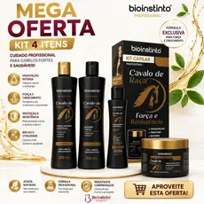 Kit Força e  Auxilia Crescimento Capilar Cavalo de Raça Bio Instinto