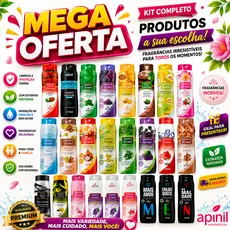 Kit 10 Sabonetes Íntimo 200ml APINIL- Fragrâncias Refrescantes OFERTA