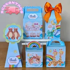Kit Festa Arca de Nóe Personalizado Pegue e Monte Lembrancinhas Festa Infantil