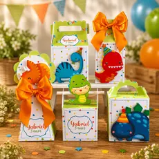 Kit Festa Dinossauro Baby Personalizado Pegue e Monte Lembrancinhas Festa Infantil