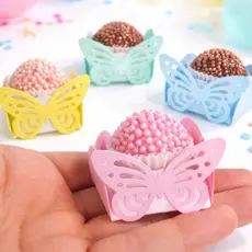 50 Forminhas de doces borboletas - candy color - 15 anos