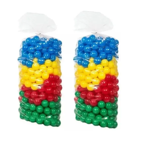 200 Bolinha Plástica Colorida Para Piscina de Bolinhas 76mm 200 Unidades