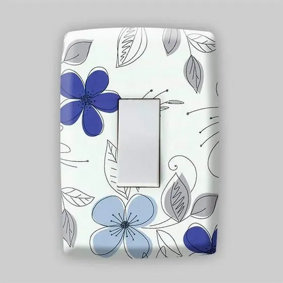 Adesivo Para Interruptor Tomada Flor Pintura Realista e Sofisticada