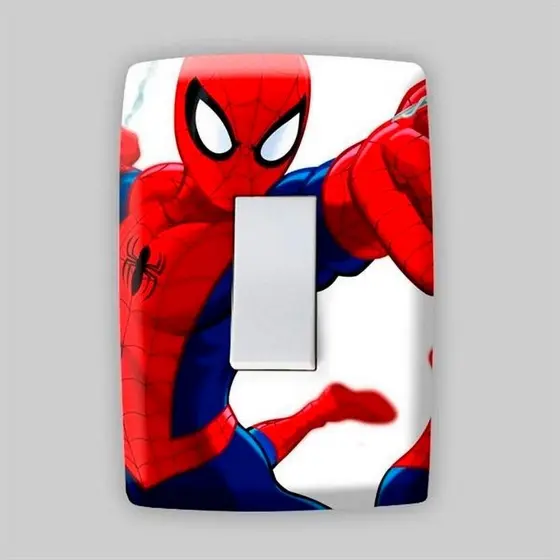 Adesivo Para Tomada Infantil Homem Aranha 3D Realista