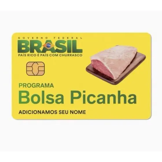 Adesivo Para Cartão Bolsa Picanha adesivos Para
Cartão Brasil Bolsa picanha PERSONALIZAMOS COM NOMES!!