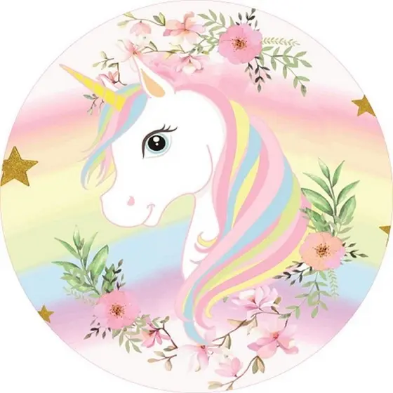 Adesivo Decorativo Grande Para Parede Quarto Infantil Unicórnio Decoração Aniversário Unicórnio