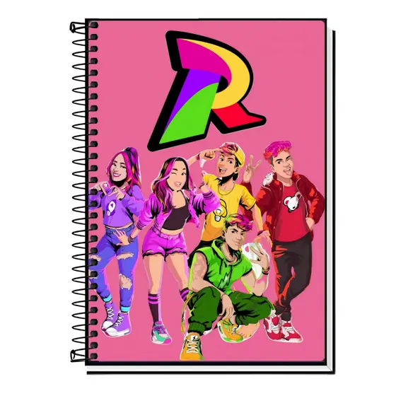 Caderno Capa Adesiva Escolar Emily Vick Poder Dos Rosas - Capa Dura & Espiral Resistente | 1 a 20 Matérias Faculdade