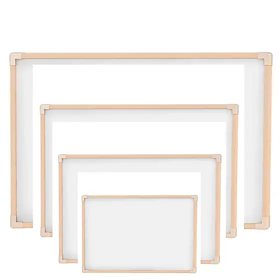 Quadro Branco Moldura em Madeira Lousa +Pincel + Apagador - Vários Tamanhos Escolar
