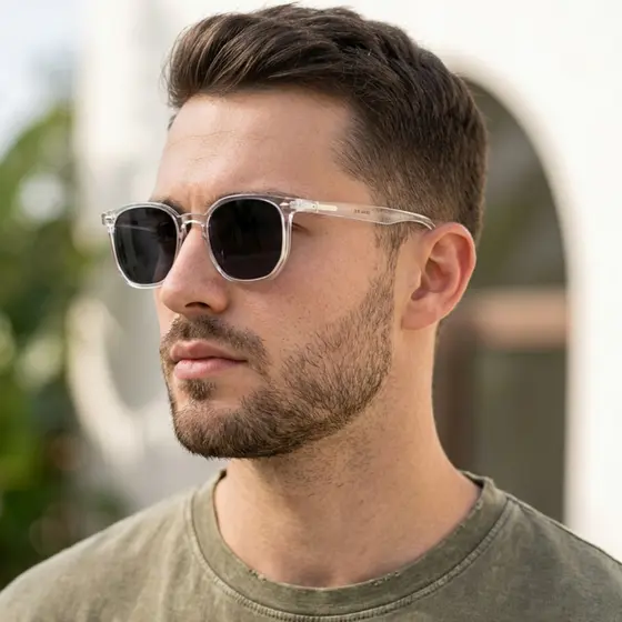 Óculos de Sol Masculino Hexagonal – Esportivo Casual Proteção UV400