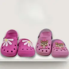 Sandália Babuche Infantil Menina Raposa Glitter Promoção Super Leve Confortável Casual Criança