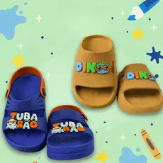 Sandália Infantil Menino Leve Divertido Confortável Dinossauro Tubarão Promoção Férias Criança