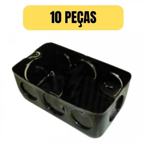 Kit 10 Caixa de Luz Embutir 4x2 Chapa 20 Reforçada Arcoir Instalação Elétrica