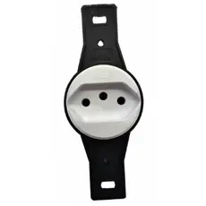 Tomada 2P+T 10A Redonda Haste Longa Branca Blux Padrão Brasil Resistente