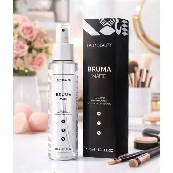 Bruma Fixadora Lady Beauty Matte com Colágeno 130ml