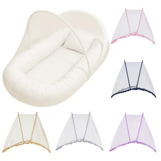 Mosquiteiro Portátil Universal para Ninho Bebê Tule Resistente Anti Insetos