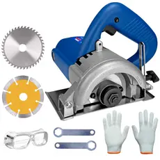 Serra Mármore 1200w Profissional Corta Piso Granito Ceramica Ferro Madeira Concreto Potente Tipo Makita Com Disco 110/22