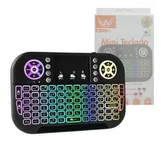 Mini Teclado LED Bluetooth Wireless Receptor USB Smart TV e PC Altomex AL-313R