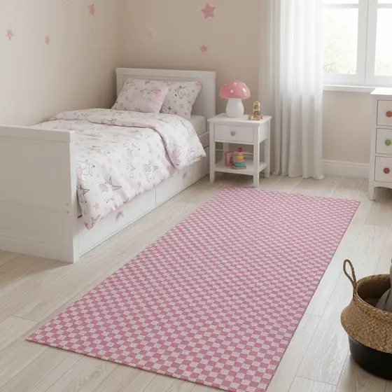 Tapete Passadeira para quarto Infantil Antiderrapante 100% Algodão menino/menina/kids