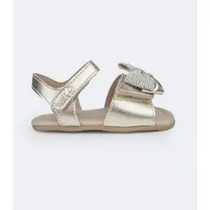 SANDALIA DE BEBE PAMPILI NANA COM LAÇO E STRASS - 122076