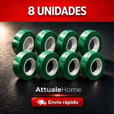 1 a 8 Rolos Fita Dupla Face 2M ou 1M - Dupla Face Para Parede - Fita Adesiva Fixa Extra Forte Transparente