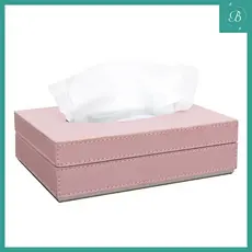 Porta Lenços de Papel em Corino e Veludo – Organizador para Sala, Quarto e Escritório