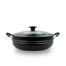 PANELA WOK ANTIADERENTE GRANDE COM ALÇAS DESIGN PREMIUM.