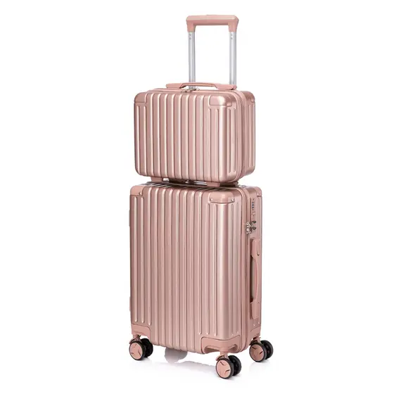 Conjunto Mala De Viagem 10KG E Frasqueira Cadeado TSA Roda Dupla 360° ATP93-2