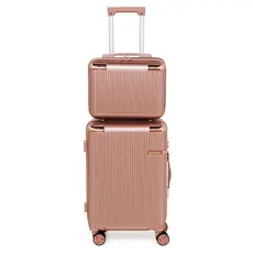 Conjunto Mala De Viagem Bordo 10KG Rodas Dupla Removíveis Cadeado TSA 3 Dígitos ATP91