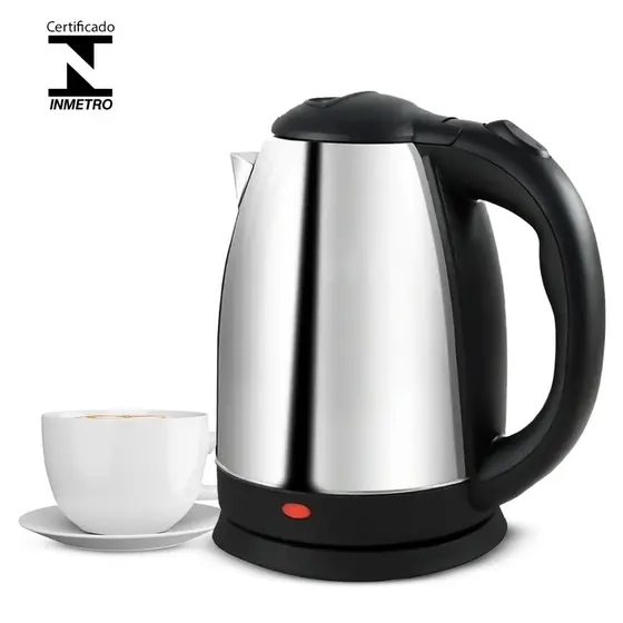 Chaleira Elétrica Térmica Bule Com Tampa Inox 1,8L