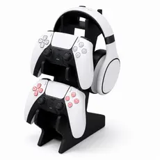 Suporte Porta Controle Xbox One X / S Ps4 Ps5 Fone Preto Mdf Envio Imediato