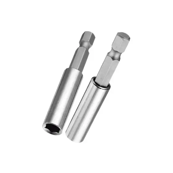 ADAPTADOR EXTENSOR PORTA BITS PONTEIRA MAGNÉTICO AÇO CR-V 6MM X ¼" - COM 10 PEÇAS LOTUS 4093