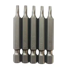 Kit 5 Bits Torx T10 50 mm Aço S2 Imantado – Ponteiras Torque Fl Feeling