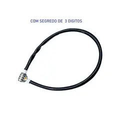 Trava De Bicicleta 3 Digitos 65Cm Preta - LOTUS 5900
