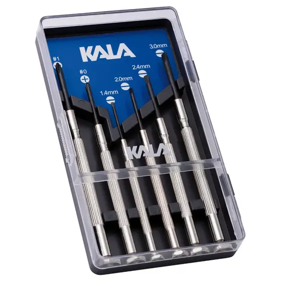 Jogo de Chave de Precisão com 6 Peças Philips e Fenda - KALA 496120