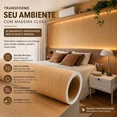 Adesivo Decorativo Lavável - Madeira Carvalho MC 1704 - 2m x 60cm