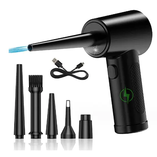 Soprador Pó Poeira Portátil USB Limpeza Sem Fio PC Carro Computador Multiuso Bivolt ref: C4915