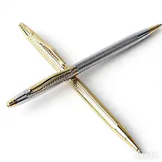 Caneta Esferográfica Metal Luxo Ponta Fina | Design Clássico e Acabamento Premium