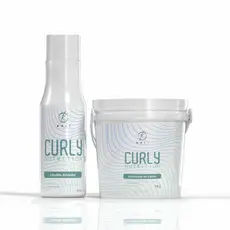 Kit Relaxamento para Cachos Guanidina 1kg e Líquido Ativador 500ml