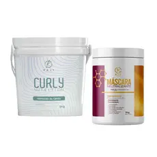 Kit Guanidina Hidróxido de Cálcio Relaxamento de Cachos 2Kg + Neutralizante 1Kg