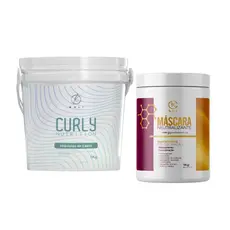 Kit Guanidina Hidróxido de Cálcio Relaxamento de Cachos 1Kg + Neutralizante 1Kg
