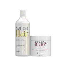 Kit Progressiva Fashion Hair Linha Gold 500ml e Máscara Hidratação 500g