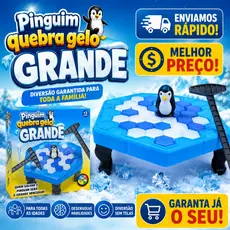 Jogo Quebra Gelo Pinguim Brinquedo Interativo Educativo Criança Família Mesa Martelo Blocos Diversão