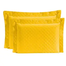 Kit 02 Porta Travesseiros Matelado Liso 65cm x 45cm 100% Poliéster Requinte Fronha de Travesseiro