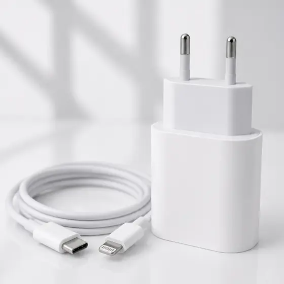 Carregador de iPhone Fonte e Cabo Com Carregamento Rápido Carregador completo 1m PD 20w lightning